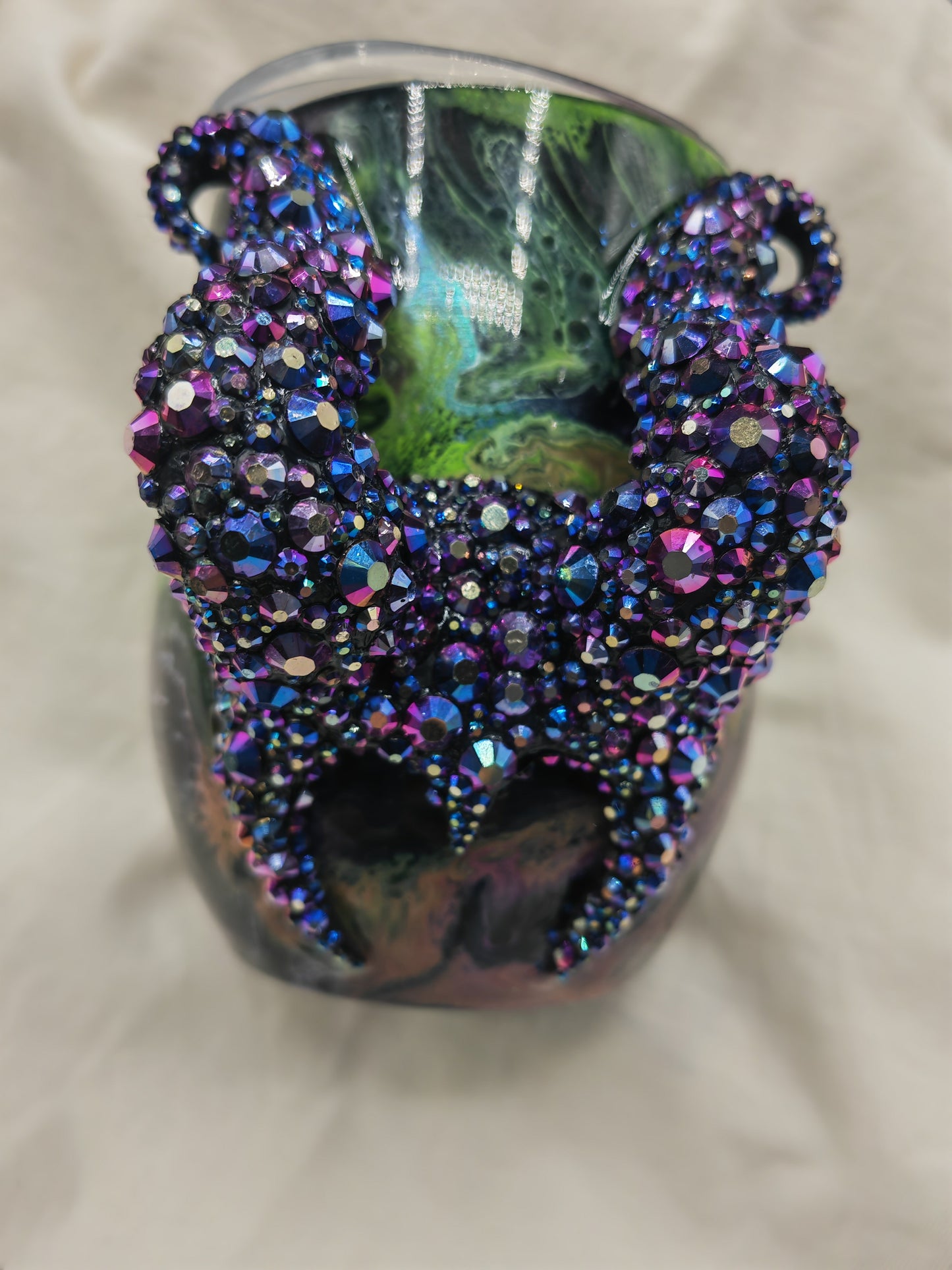12oz 3d rhinestone maleficent
