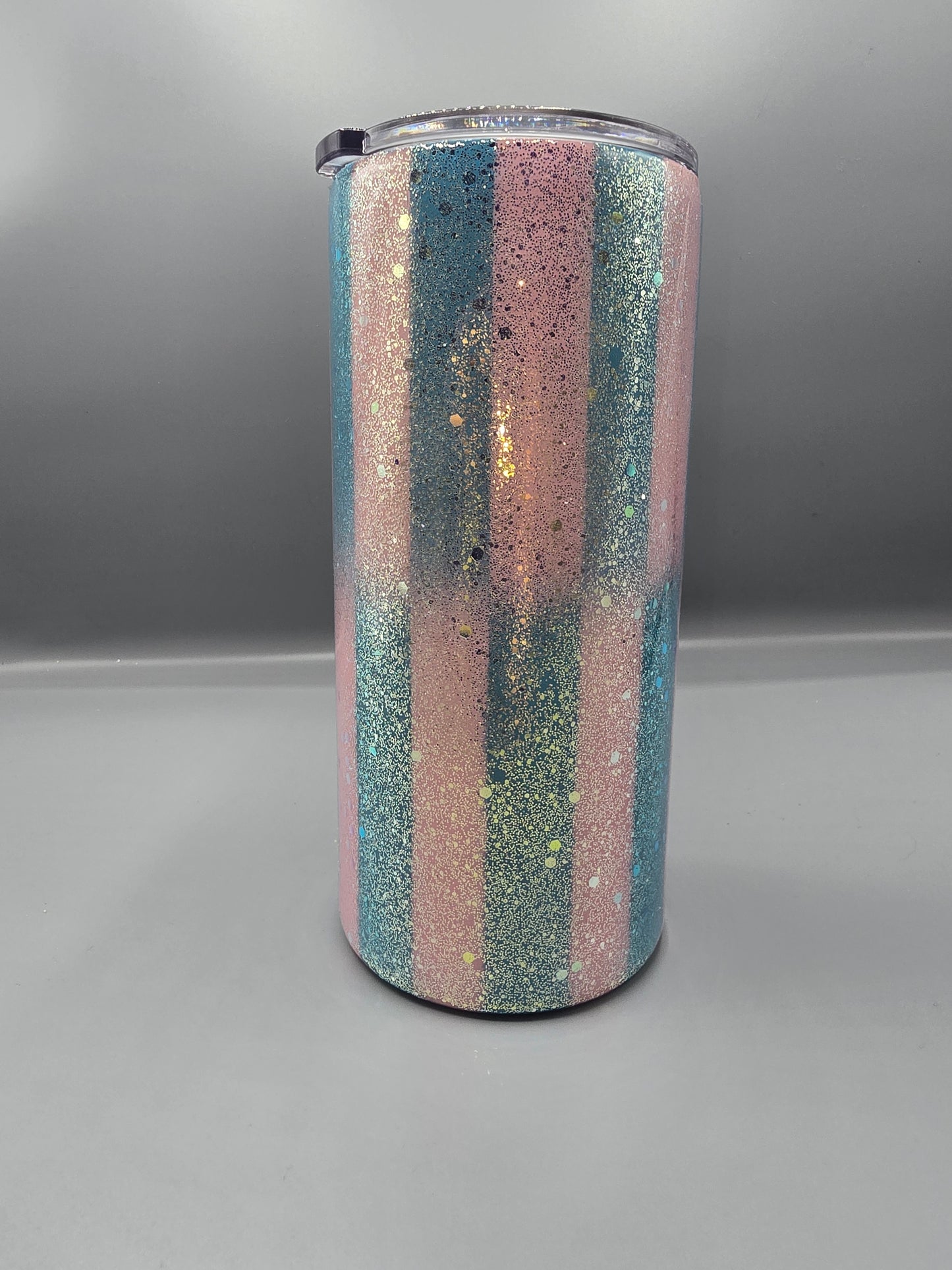 Pink and grey double ombre