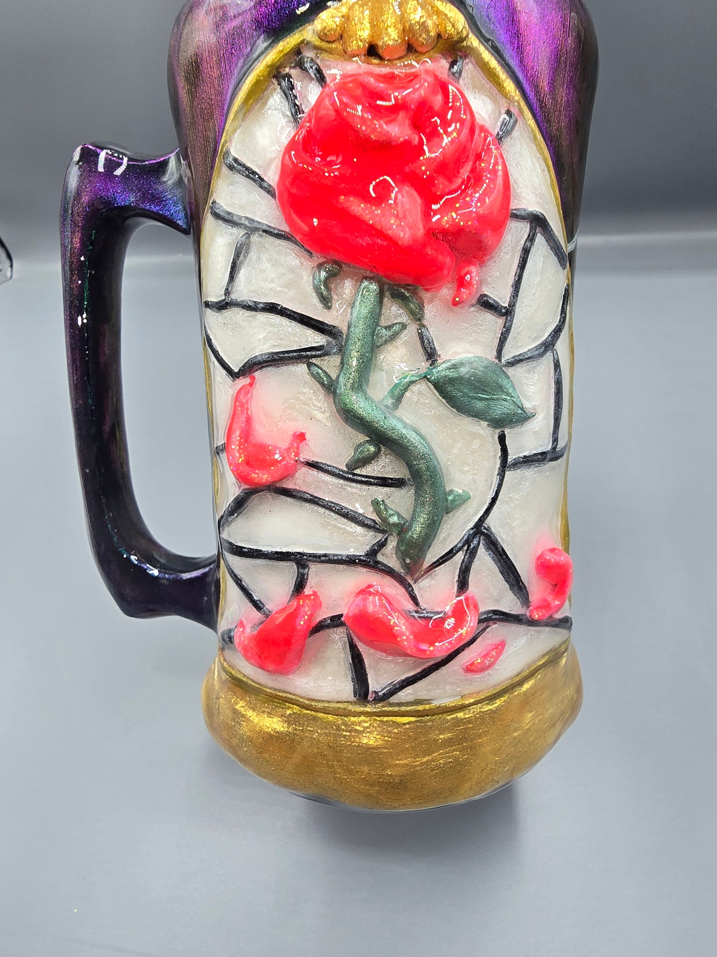 3d Rose dome tumbler