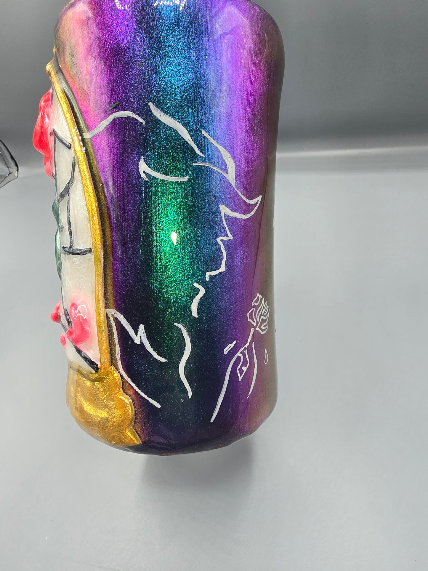 3d Rose dome tumbler