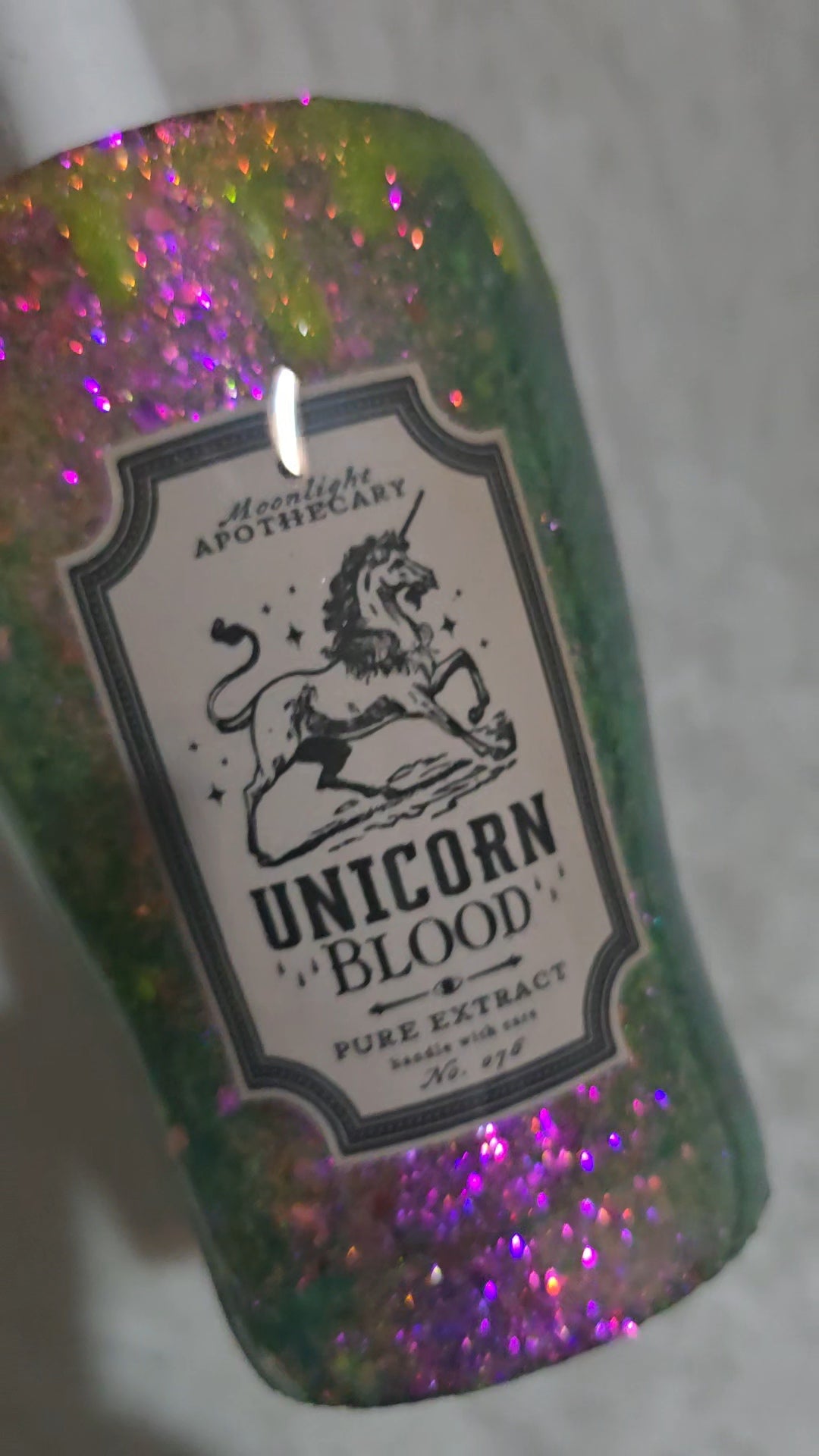 12oz unicorn potion cup